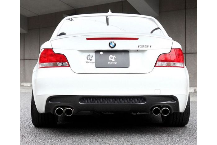 E82/88 carbon rear diffuser quad exhaust