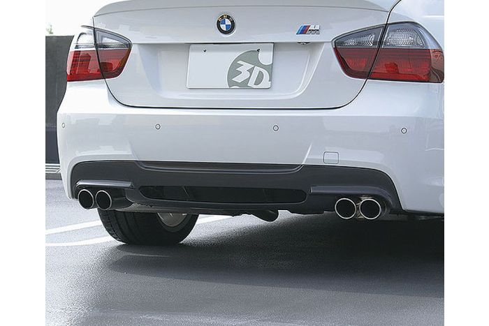 E90/91 quad 2 piece carbon/black rear diffuser