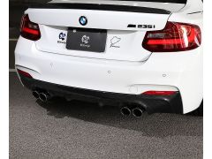 F22/23 Carbon rear diffuser for quad exhaust system.